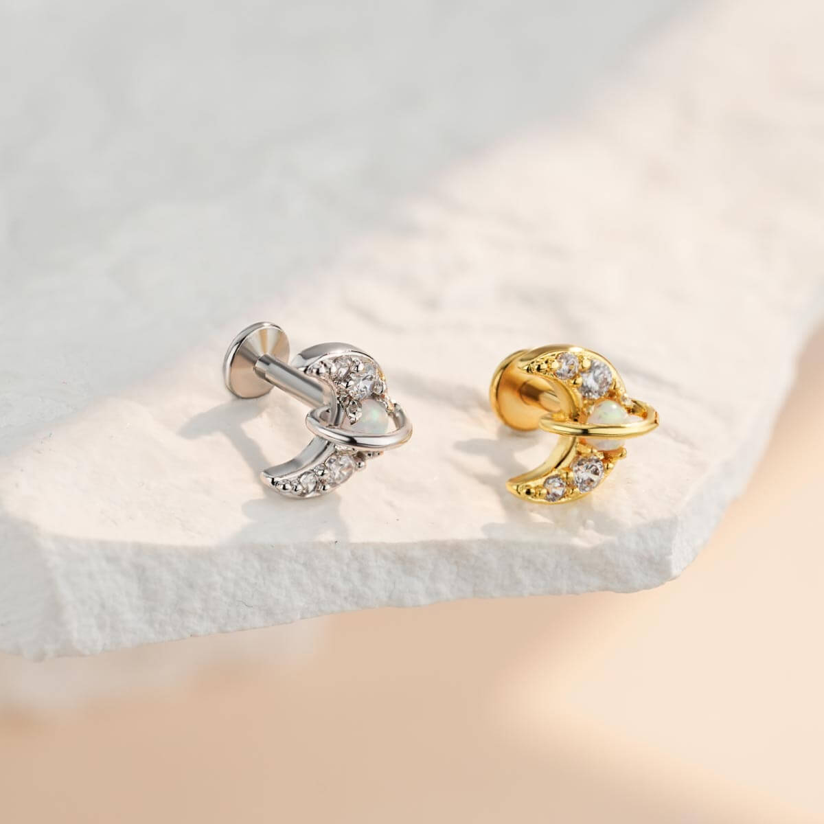 oufer opal helix stud 