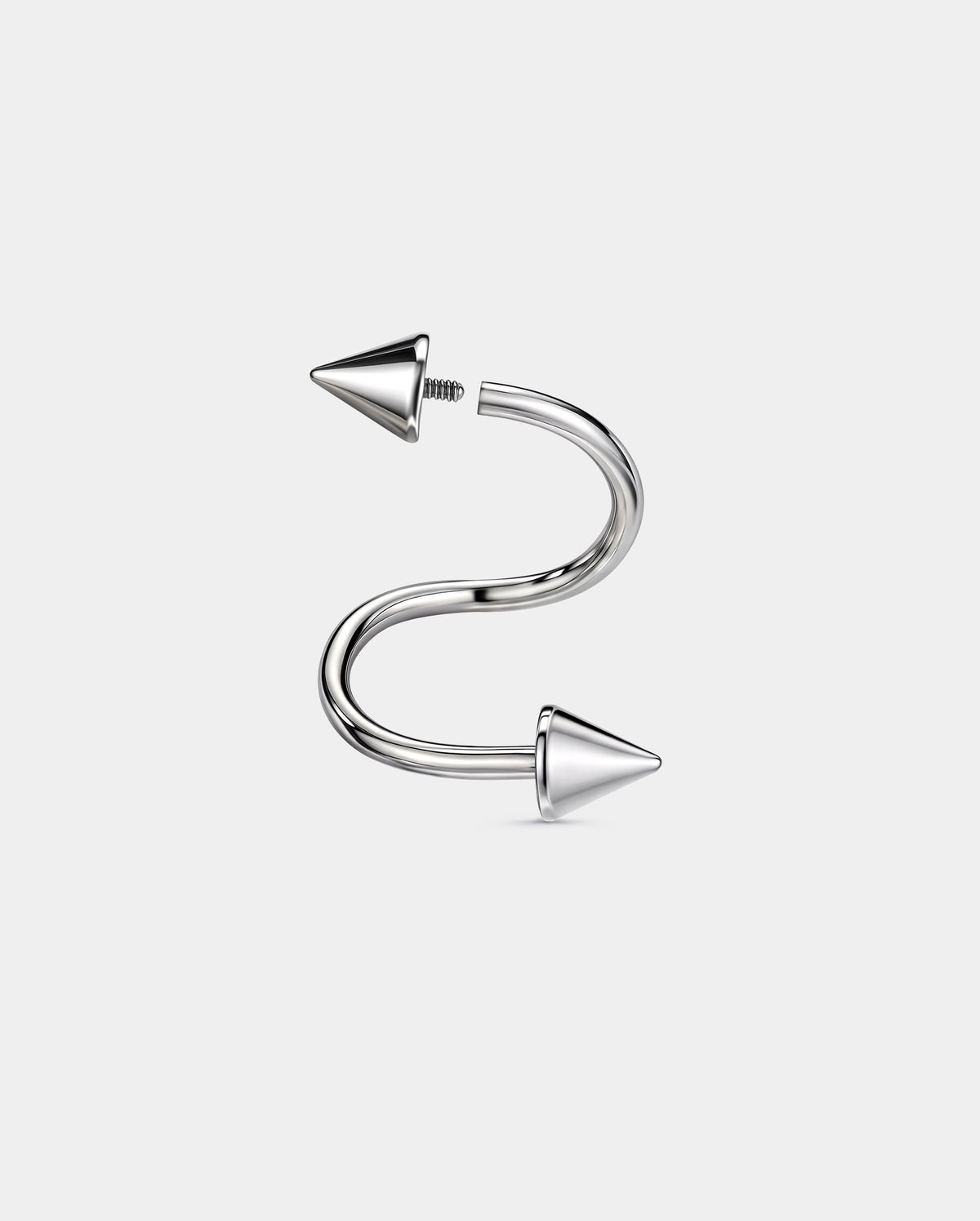 2PCS Spike S-Shaped Curved Barbell