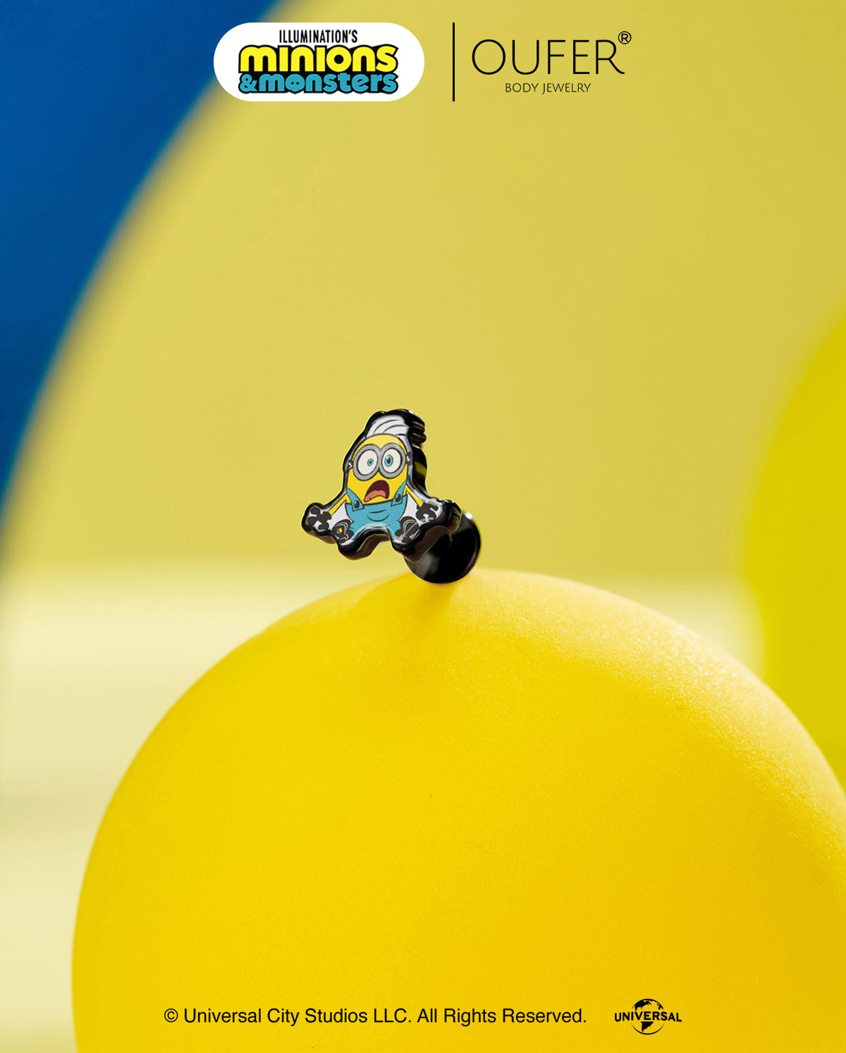 MINIONS × OUFER James & Henry & Goomi Cartilage Stud Set