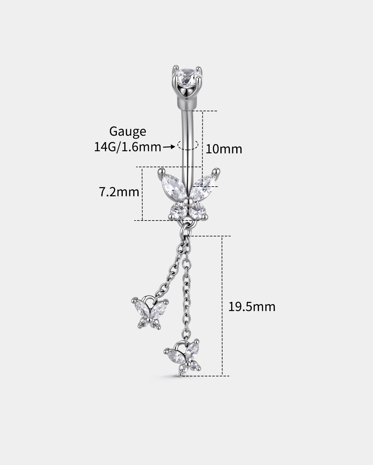 14g belly ring 