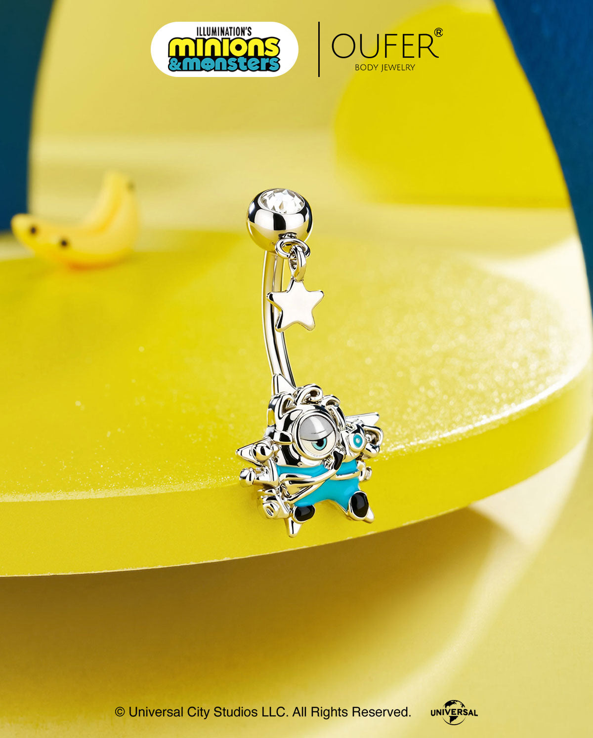 minions & monsters belly ring 
