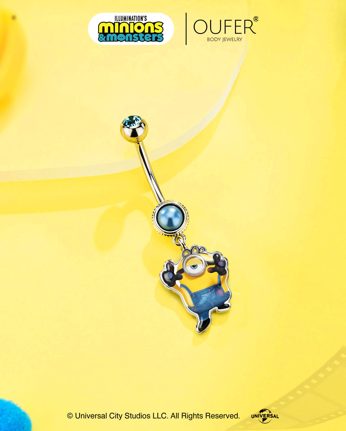 MINIONS × OUFER James Camera-Inspired Belly Ring