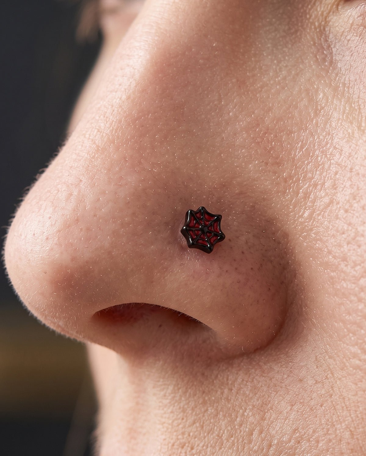 web nostril piercing