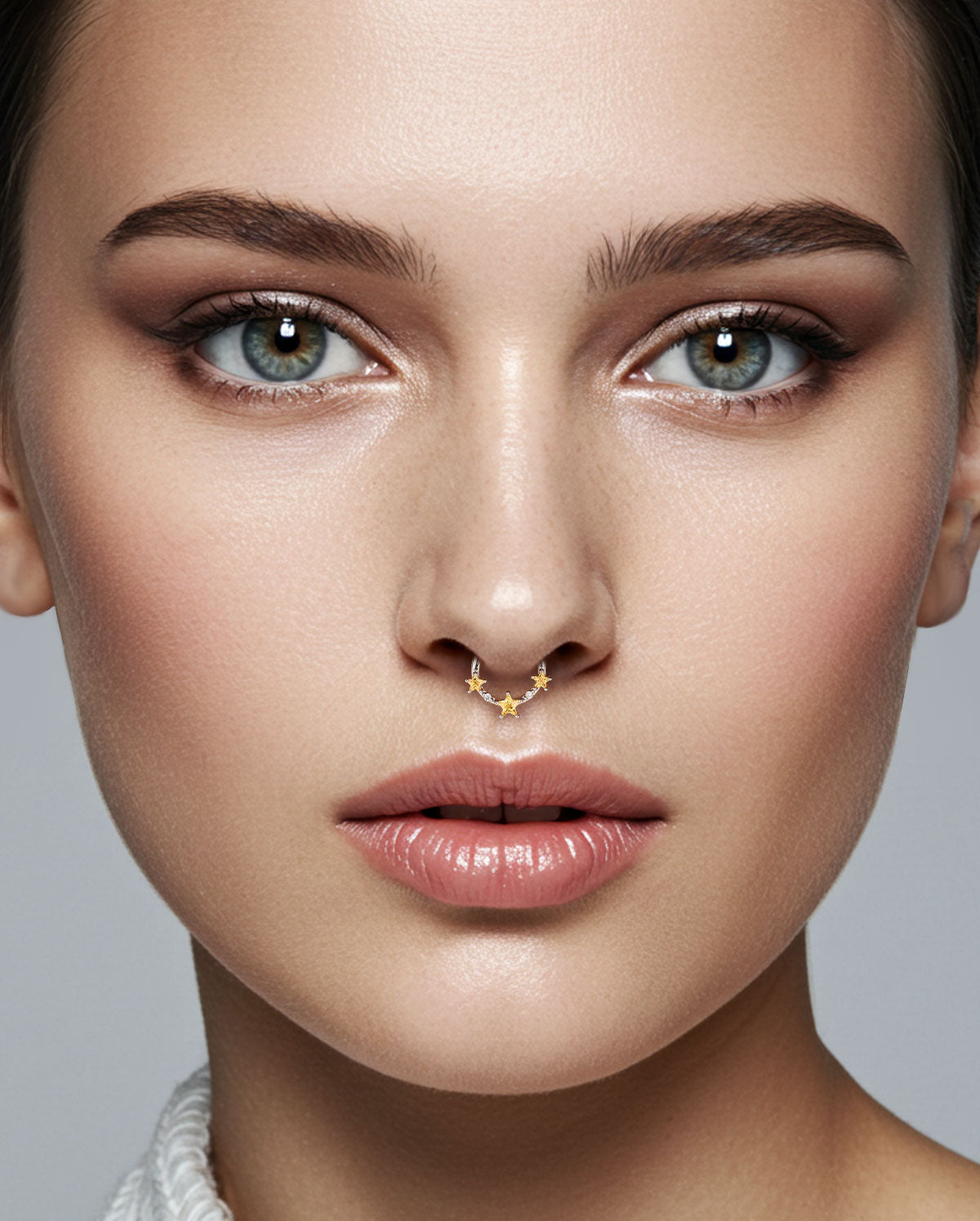 yellow star septum ring