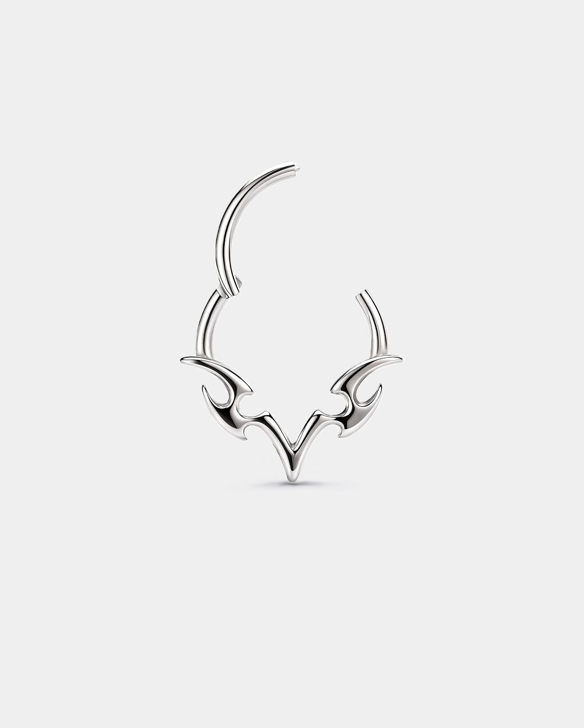 Hinged Segment V-Spear Tribal Ring 
