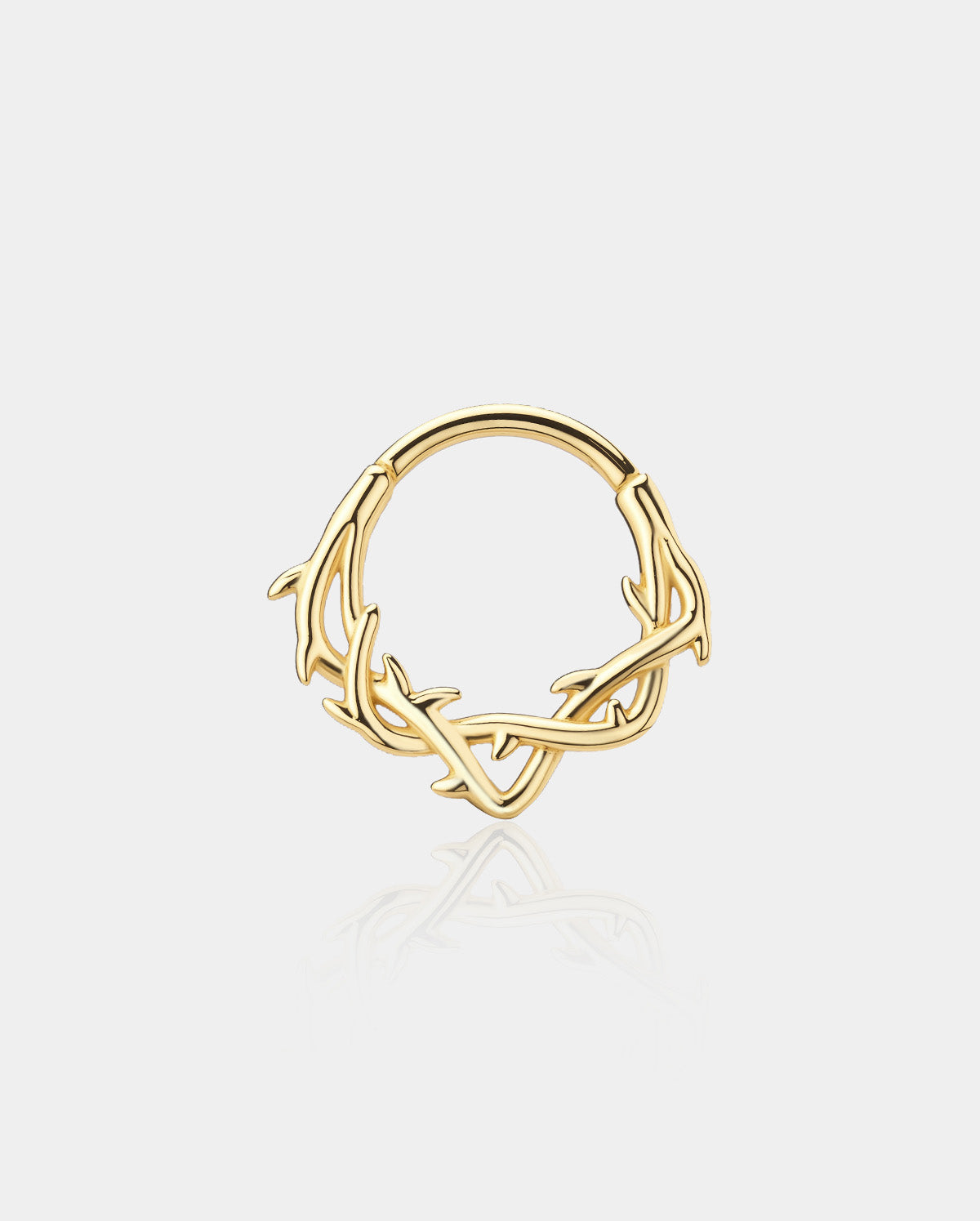 gold vine septum ring 