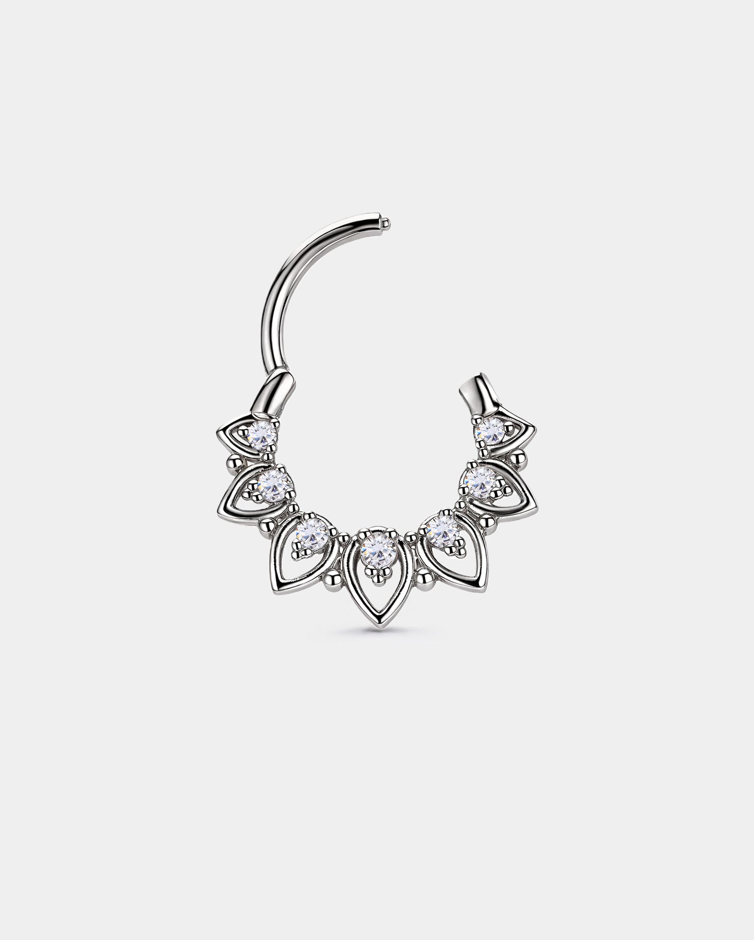 hinged floral septum ring