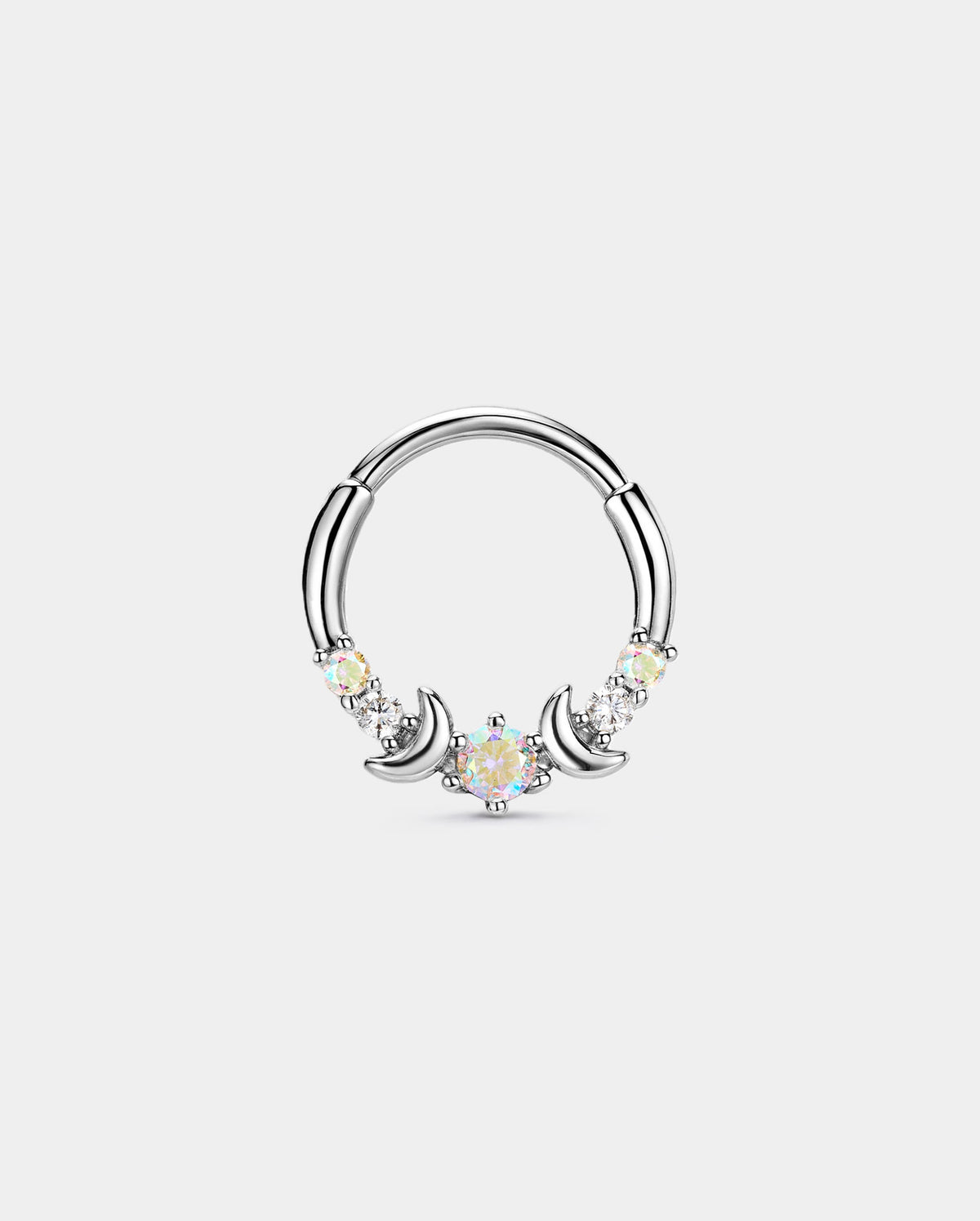 316l stainless steel double moon septum ring 