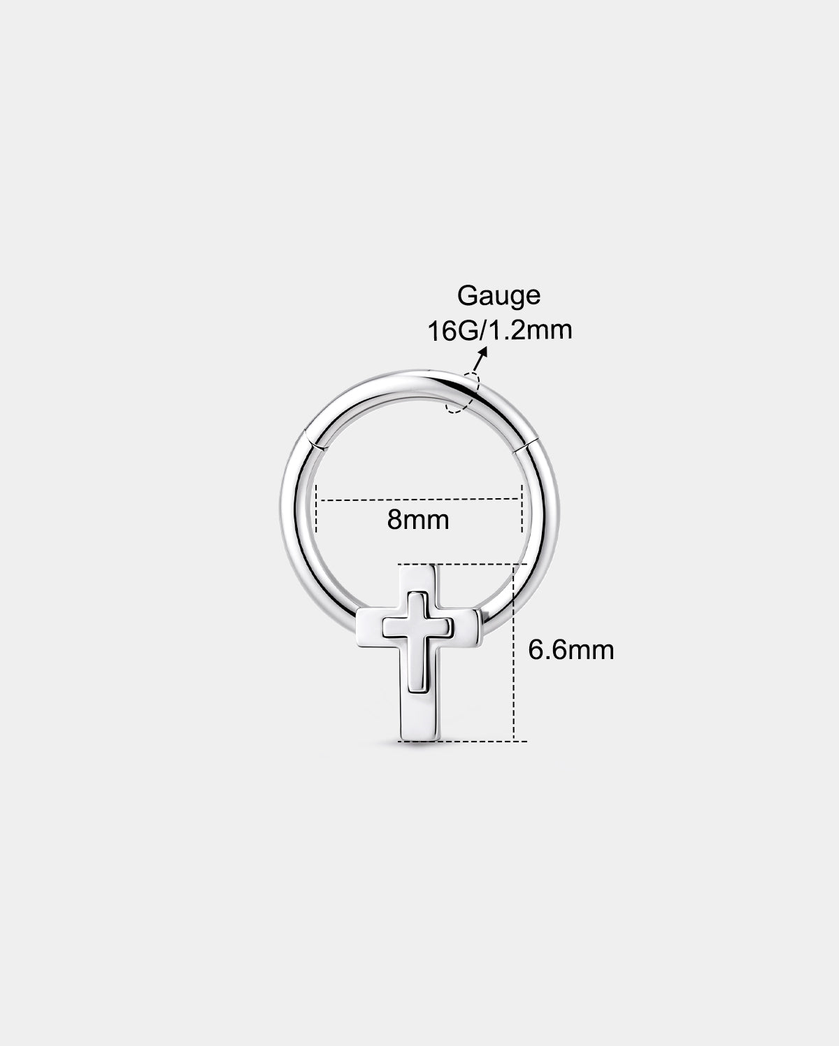 Layered Double Cross Segment Septum Ring