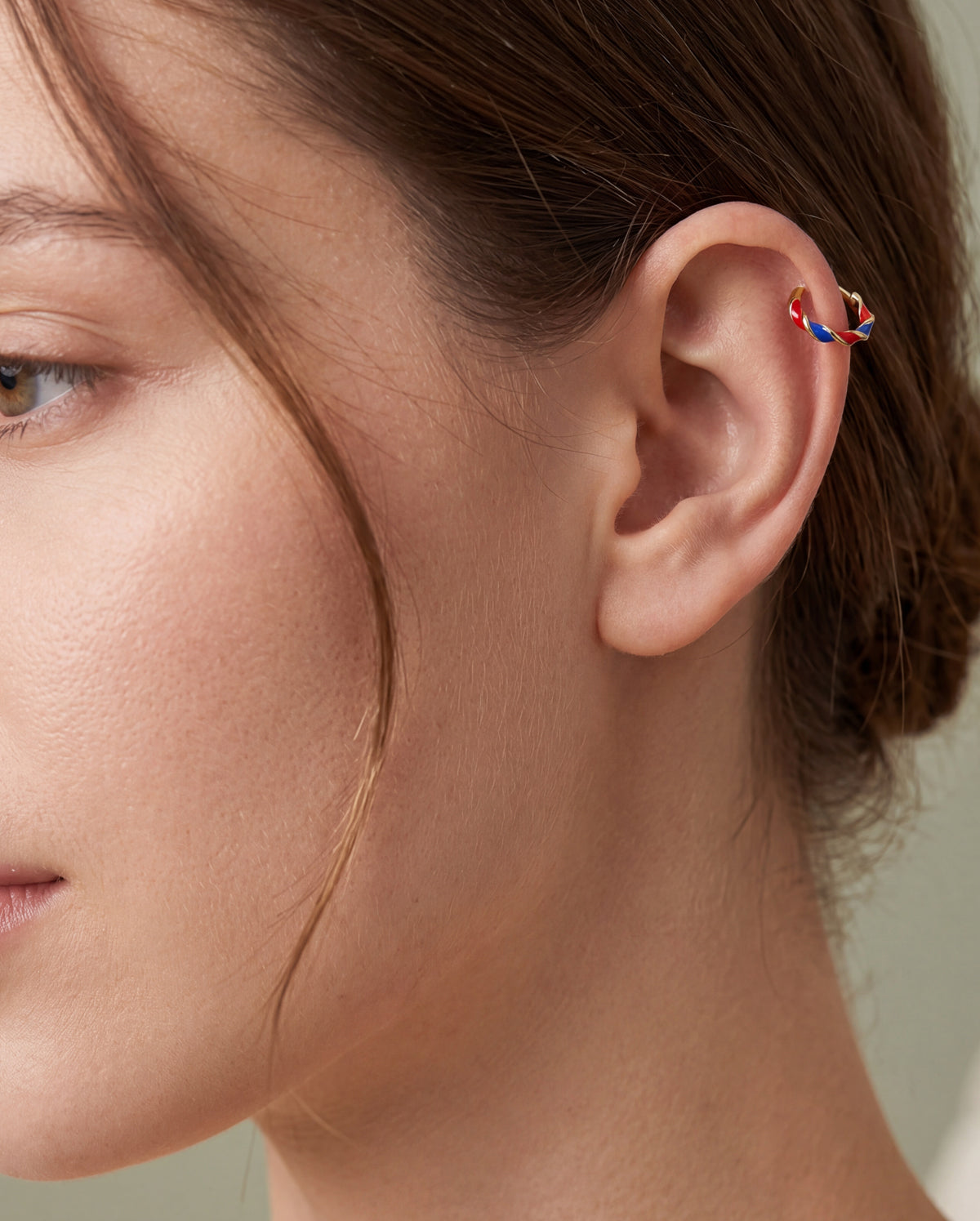 20G Double Nez Hoop Conch Boucle d'oreille CZ Helix Boucle d'oreille