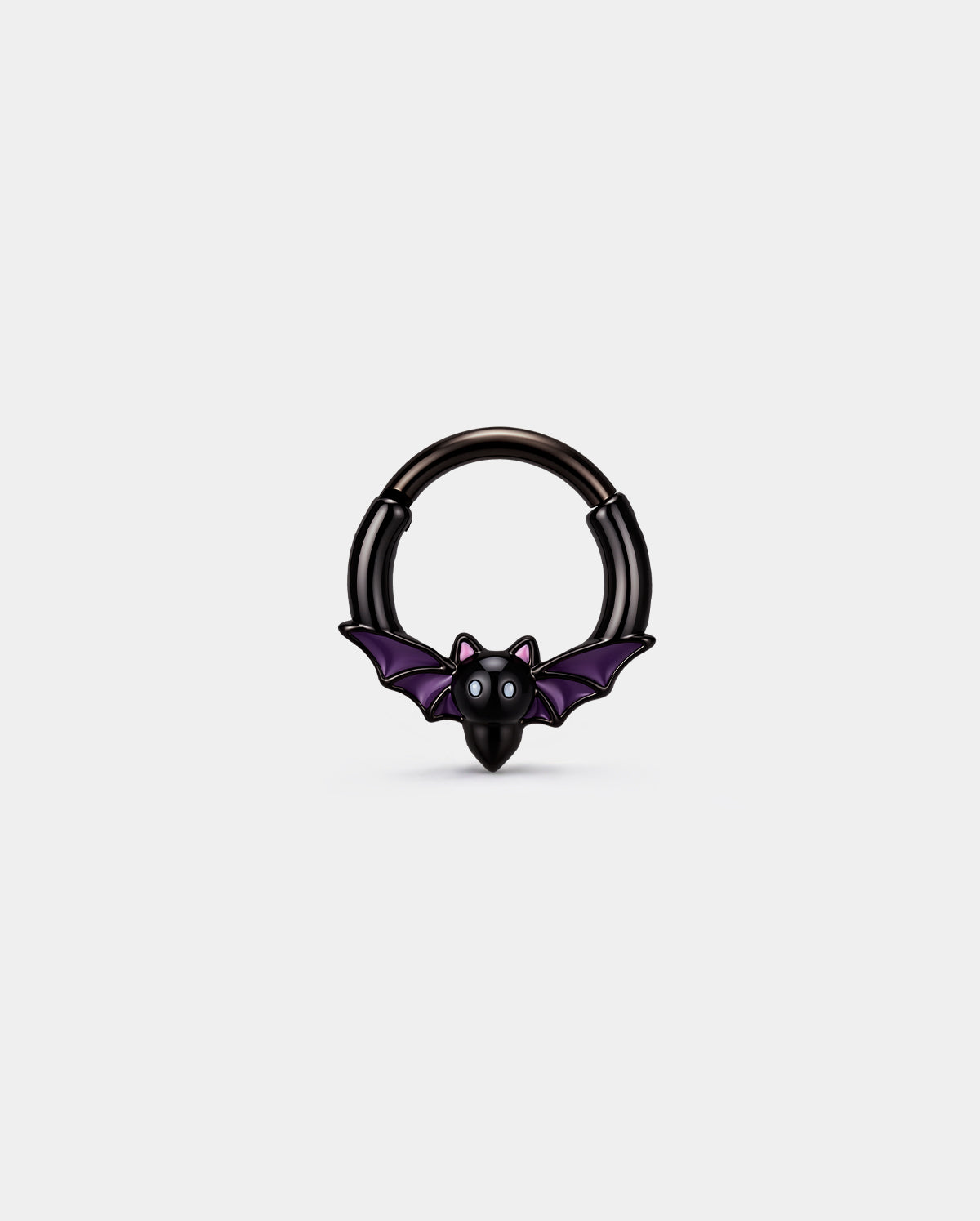 Purple Bat Halloween Septum Ring