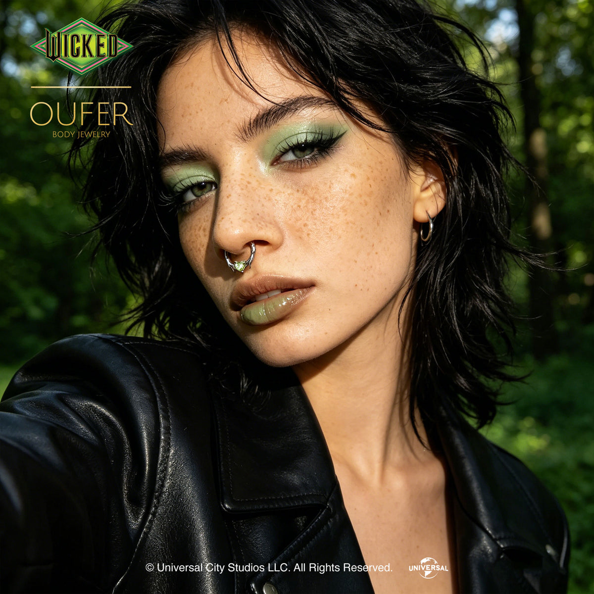 WICKED x OUFER Hand-Linked Heart Septum Ring