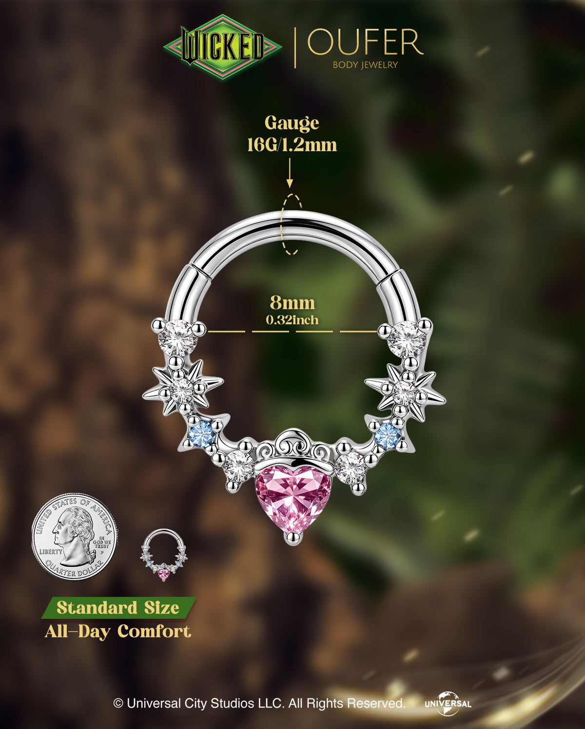 WICKED x OUFER  Dual Magic Septum Ring