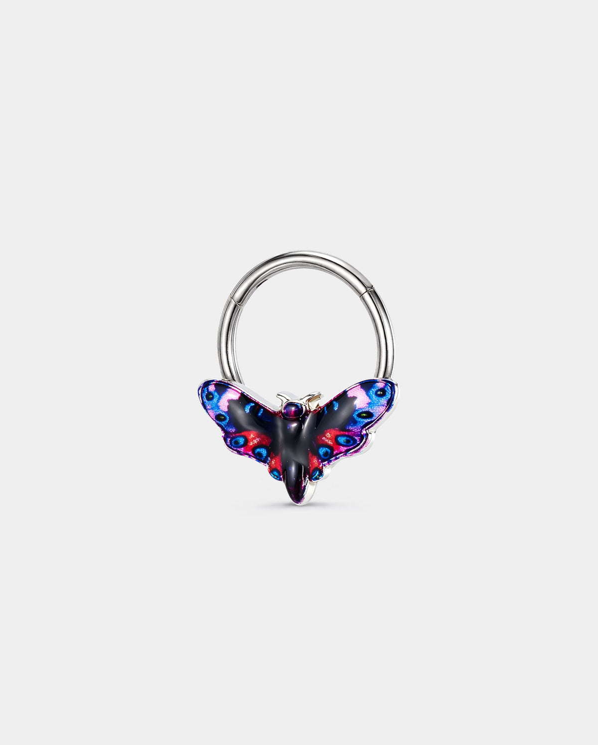 Gradient Moth hinged septum ring 