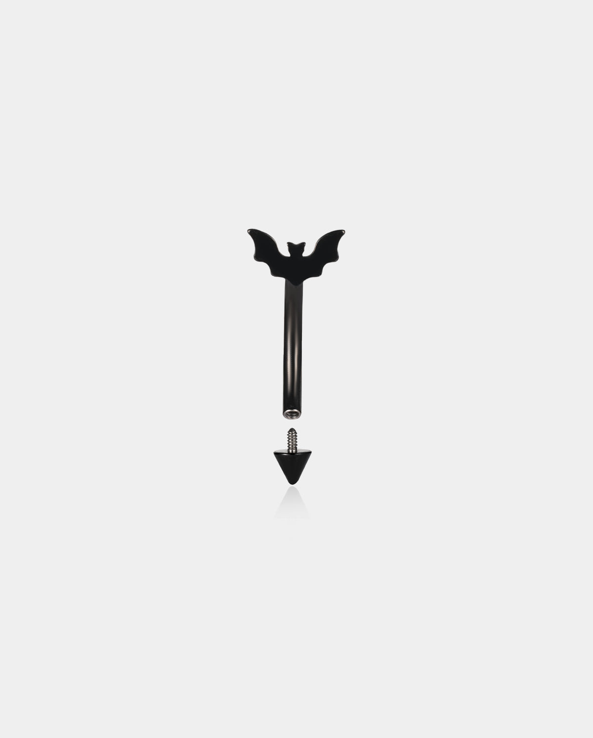 internally threaded bat rook piercing ring 