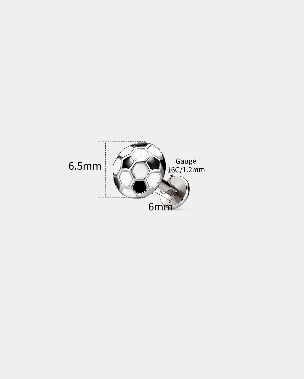 16g soccer helix stud 