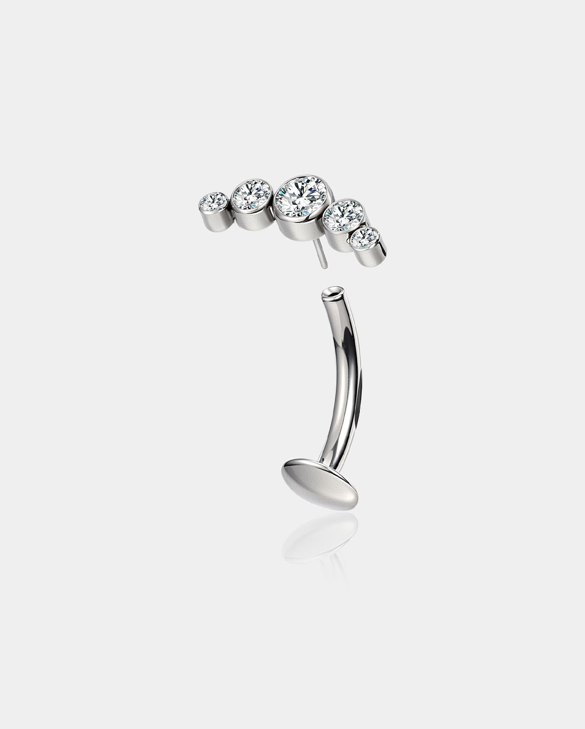 threadless belly ring