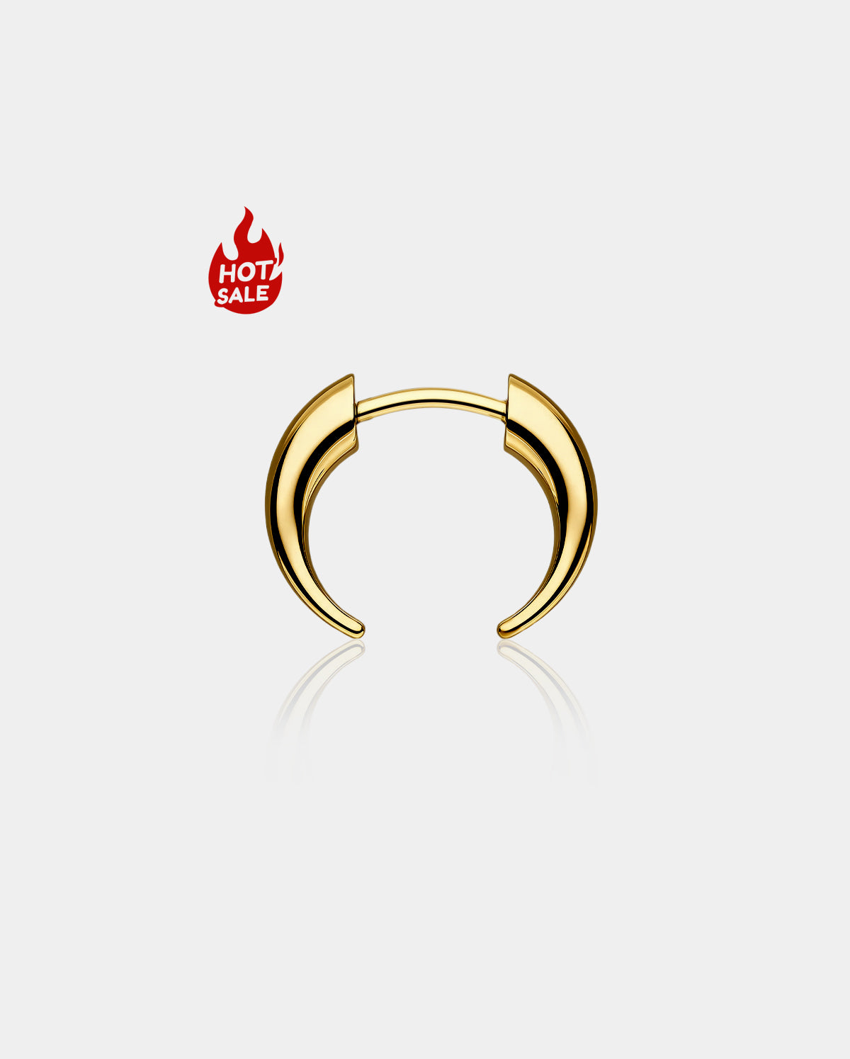 New Upgraded Tribal Fake Gauge Horn Threadless Septum Ring