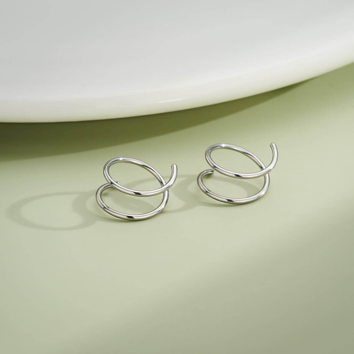 2PCS Titanium Spiral Nose Rings(Left / Right Option)