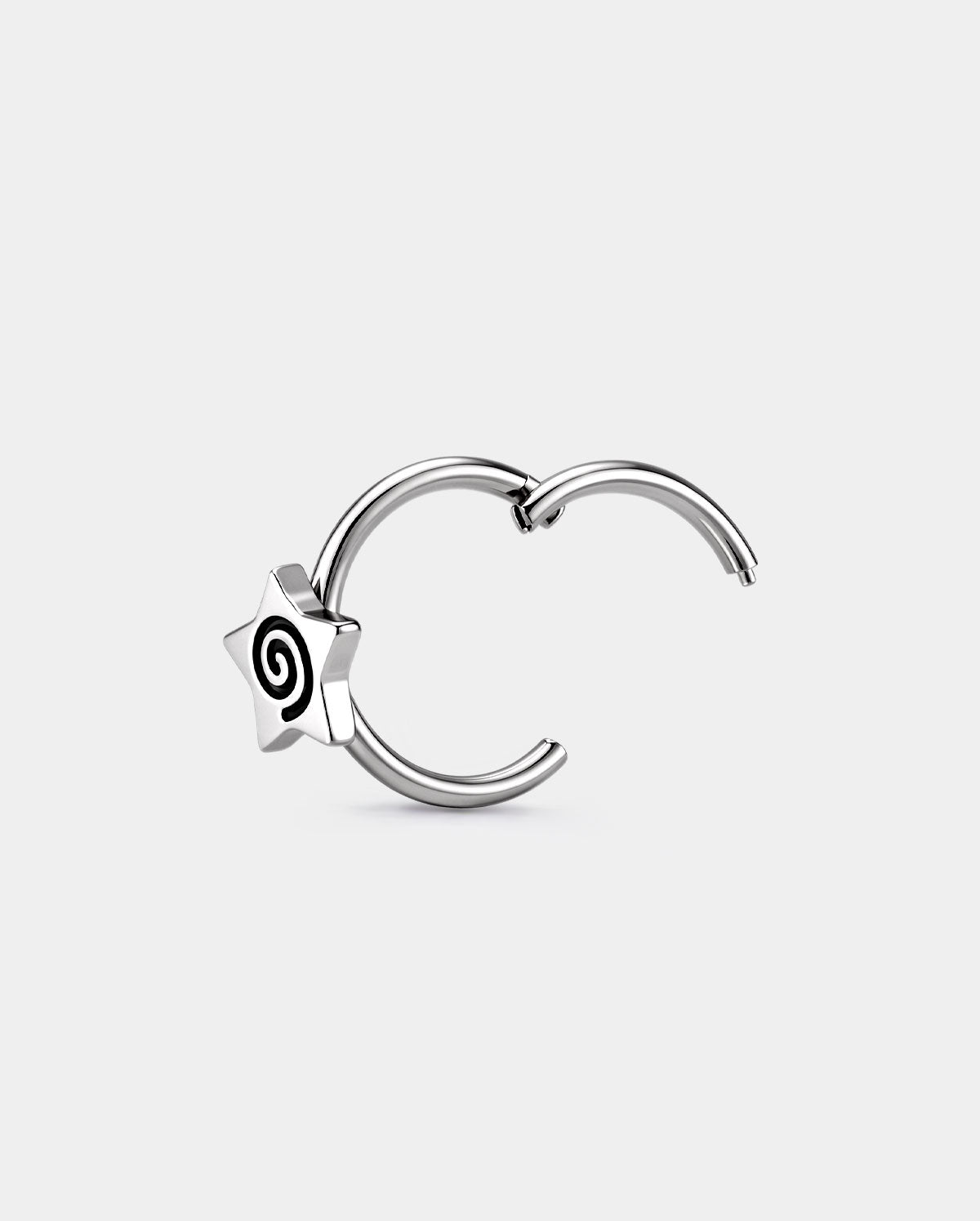 Spiral Star Titanium Nose Ring