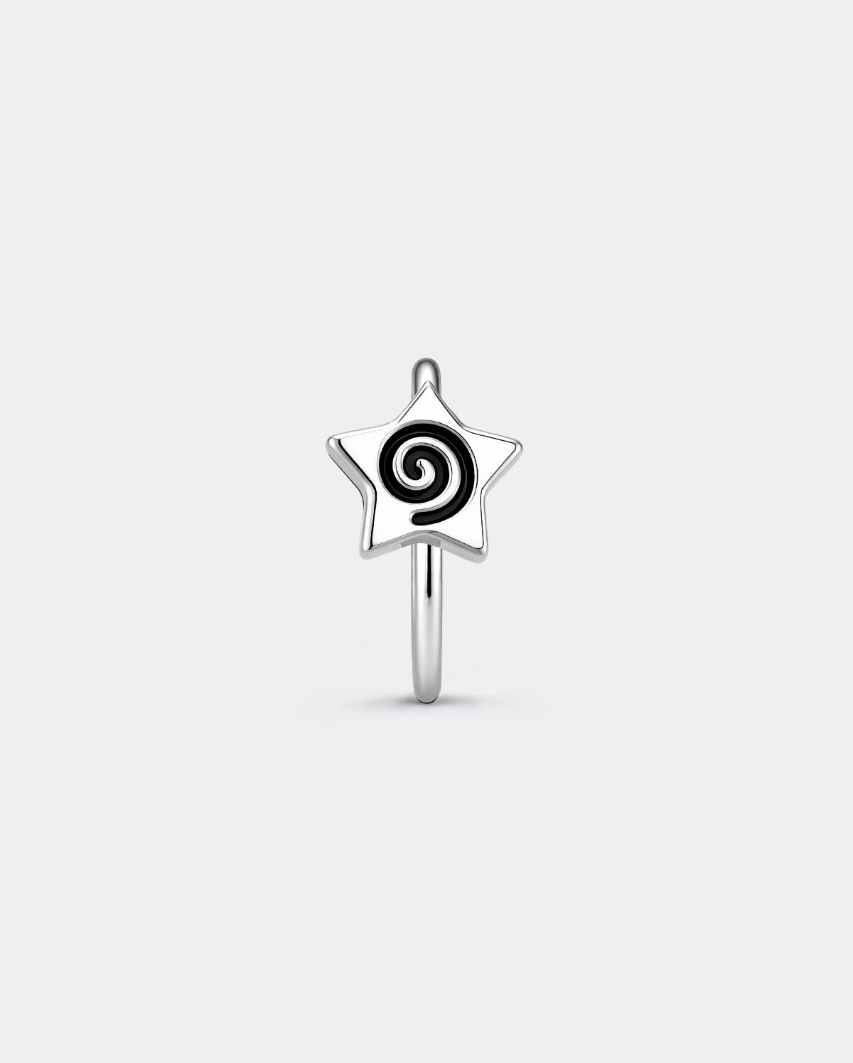 Spiral Star Titanium Nose Ring