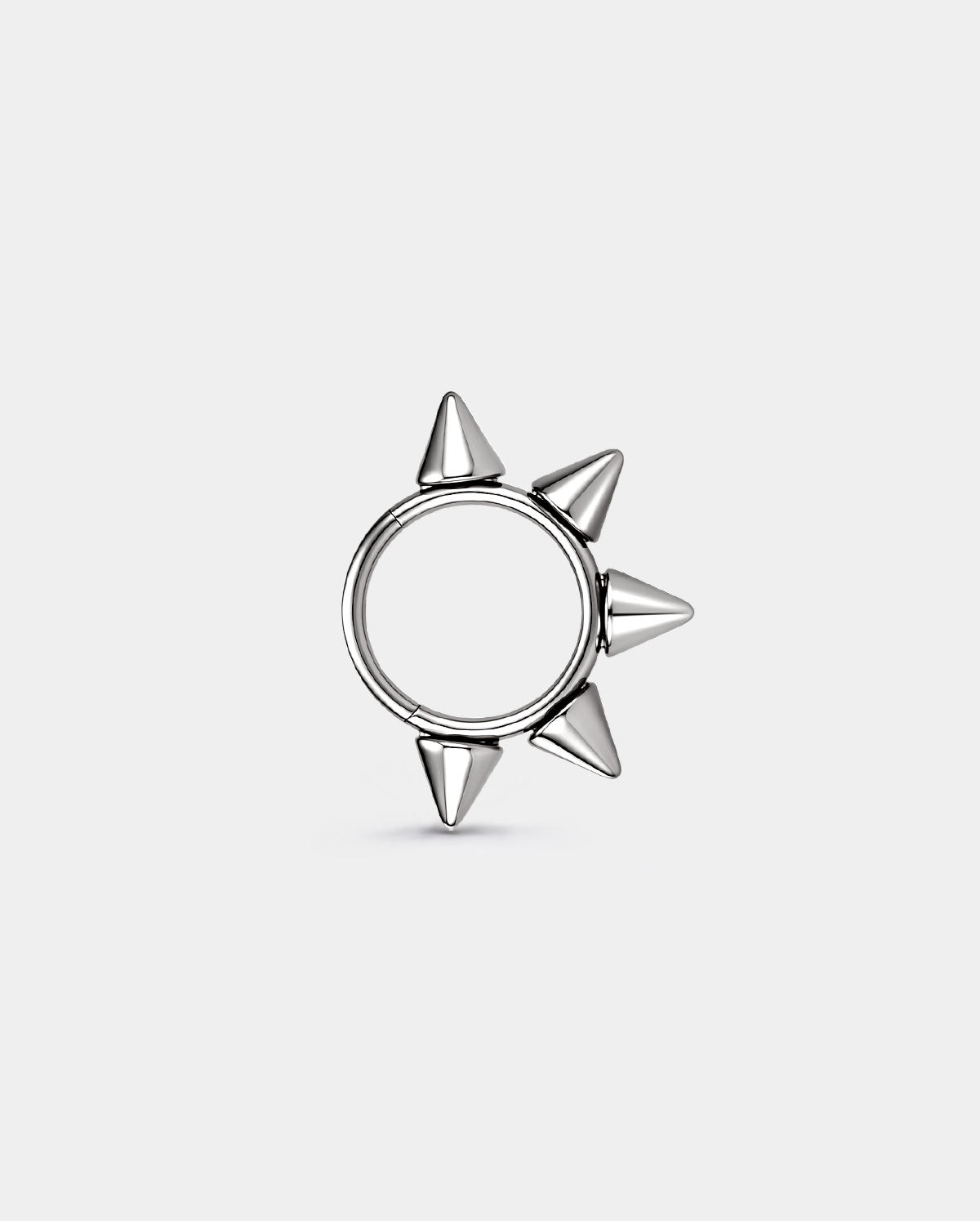 Spike Titanium Segment Nostril Ring