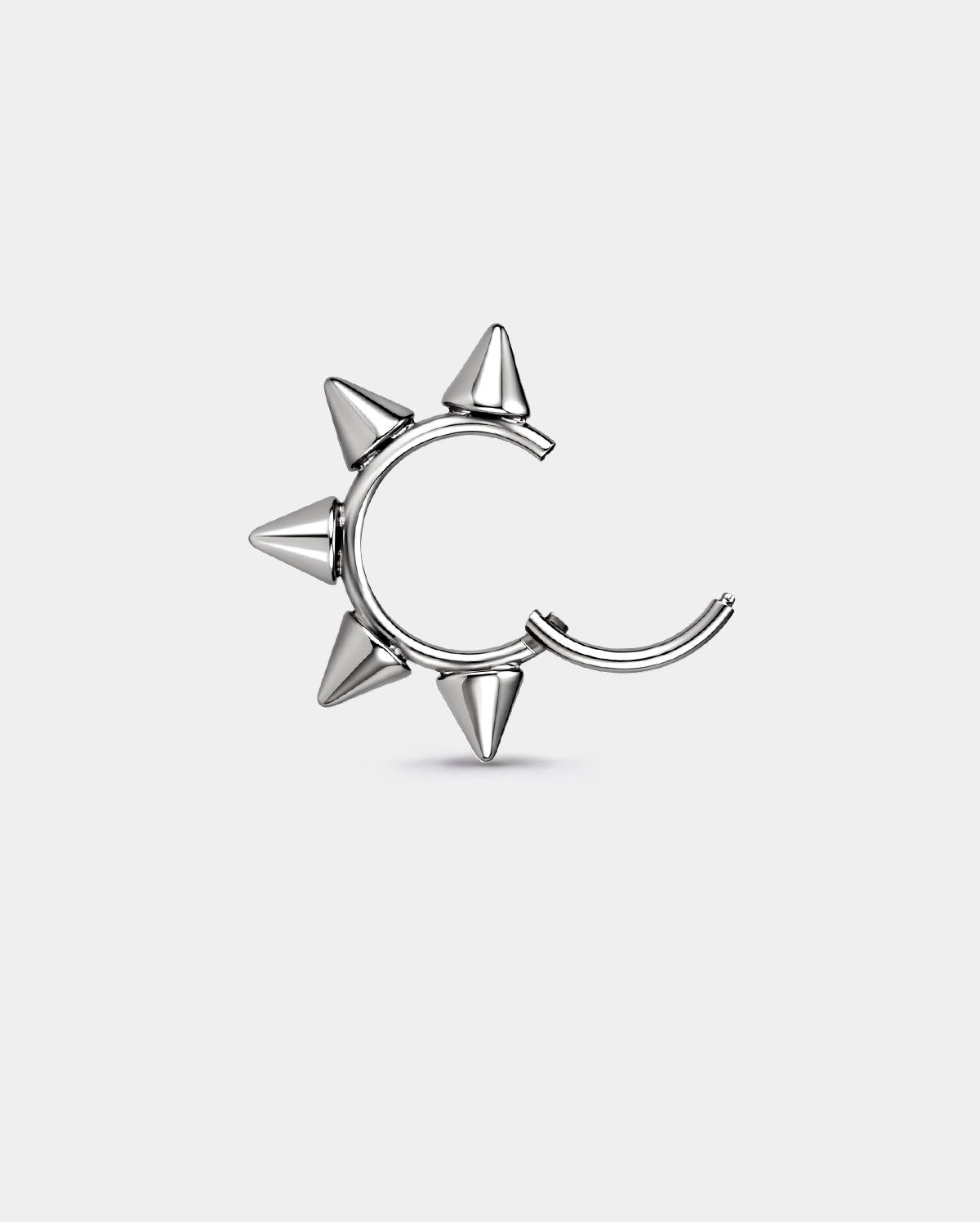 Spike Titanium Segment Nostril Ring