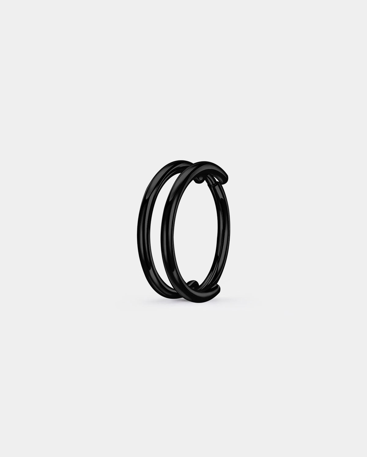 Parallel Double Hoop Nose Ring