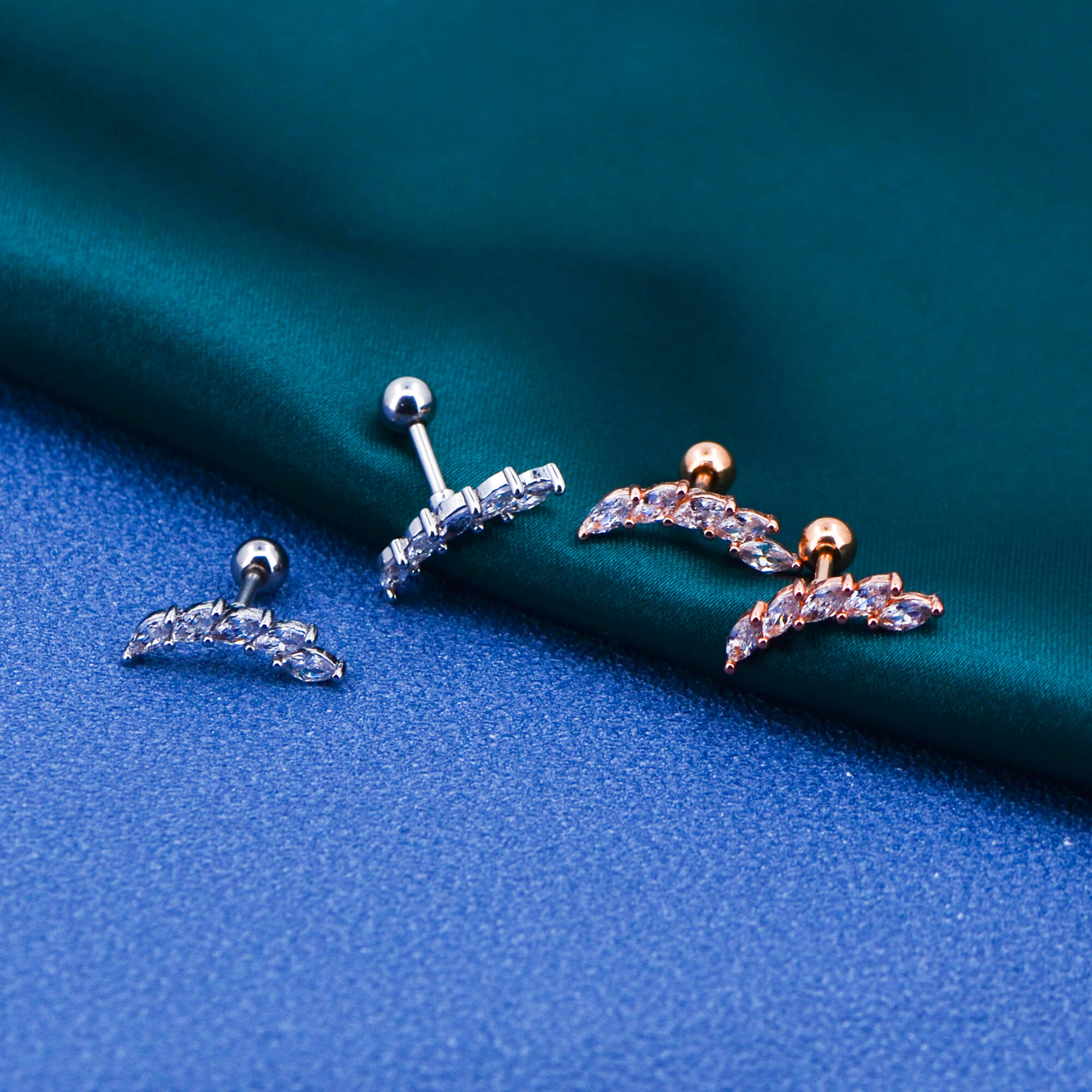 helix stud earrings - OUFER BODY JEWELRY 